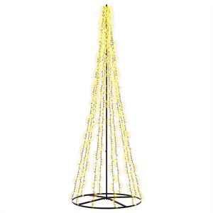 vidaXL &Aacute;rbol de Navidad LED EKENAS 285 cm 1550 LED Blanco C&aacute;lido Acero