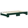 vidaXL Sof&aacute; cama nido con cajones terciopelo verde oscuro 100x200 cm