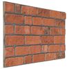 vidaXL Paneles de pared 3D dise&ntilde;o de ladrillo 10 uds EPS terracota