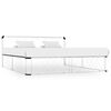 vidaXL Estructura de cama sin colch&oacute;n metal blanco 200x200 cm