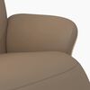 vidaXL Sill&oacute;n reclinable con reposapi&eacute;s cuero sint&eacute;tico capuchino