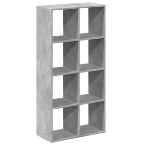 vidaXL Librer&iacute;a divisora madera gris hormig&oacute;n 69,5x29x137,5 cm