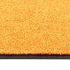 vidaXL Felpudo lavable naranja 90x150 cm