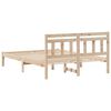 vidaXL Estructura de cama Marr&oacute;n 120 x 200 cm Madera de pino macizo