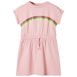 vidaXL Vestido infantil con cord&oacute;n rosa claro 104