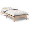 vidaXL Estructura de cama sin colch&oacute;n madera maciza de pino 80x200 cm