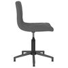 vidaXL Silla de oficina giratoria de terciopelo gris oscuro