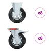 vidaXL Ruedas 16 unidades 200 mm