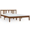 vidaXL Estructura cama sin colchón madera maciza marrón miel 140x190cm