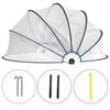 vidaXL C&uacute;pula para piscina redonda PVC 406x203 cm