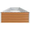 vidaXL Arriate elevado 970 x 100 x 36 cm Acero Galvanizado