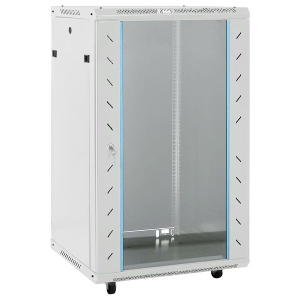 vidaXL Rack de servidores patas giratorias 18U 19" IP20 60x60x100 cm