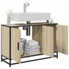 vidaXL Mueble de lavabo de ba&ntilde;o roble Sonoma 90x33x60 cm madera de ingenier&iacute;a