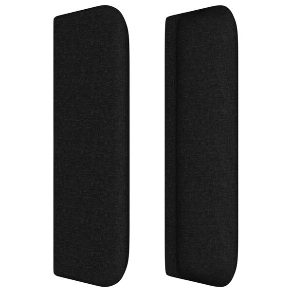 vidaXL Cabecero de tela negro 103x16x78/88 cm