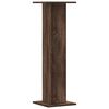 vidaXL Soportes altavoces 2 uds madera marr&oacute;n roble 30x30x95 cm