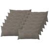 vidaXL Coj&iacute;n con almohada HEERLEN 12 uds. Gris Claro Terciopelo