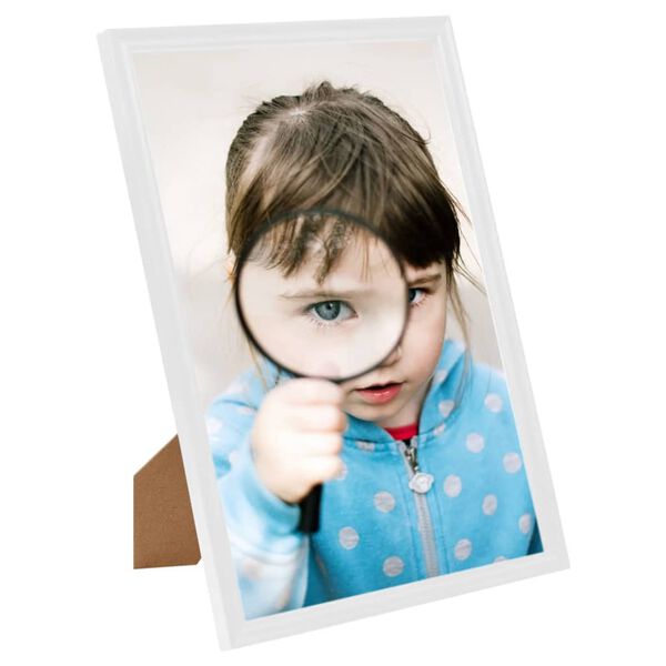 vidaXL Marcos de fotos collage de mesa 5 uds blanco MDF 13x18 cm