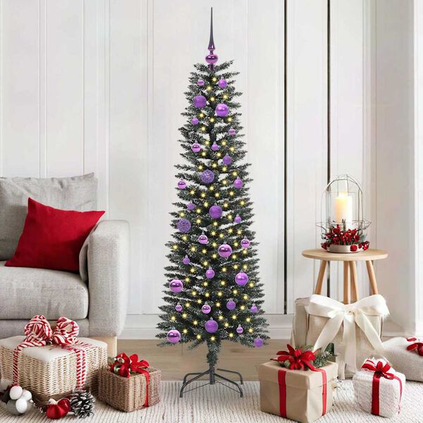 vidaXL &Aacute;rbol de Navidad artificial Verde 150 cm PVC, Pl&aacute;stico y Acero