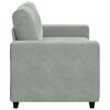 vidaXL Sof&aacute; Loveseat gris claro 120 cm terciopelo