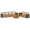 vidaXL Juegos de sof&aacute;s 8 uds. Madera de Acacia S&oacute;lida