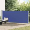 vidaXL Toldo lateral retr&aacute;ctil para patio azul 600x160 cm