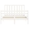 vidaXL Estructura de cama sin colchón madera de pino blanca 140x190 cm