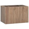 vidaXL Armario de ba&ntilde;o de pared madera maciza de teca 60x39x40 cm