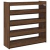 vidaXL Zapatero madera contrachapada marr&oacute;n roble 80x25x81 cm