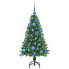 vidaXL &Aacute;rbol de Navidad artificial Verde 120 cm PVC y Acero y Pl&aacute;stico