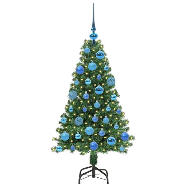 vidaXL &Aacute;rbol de Navidad artificial Verde 120 cm PVC y Acero y Pl&aacute;stico