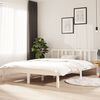 vidaXL Estructura de cama sin colchón madera maciza blanco 140x200 cm