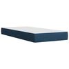 vidaXL Cama box spring con colch&oacute;n tela azul 80x200 cm
