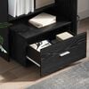 vidaXL Gabinete con cajones con rueda Negro 55 x 45 x 33.5 cm