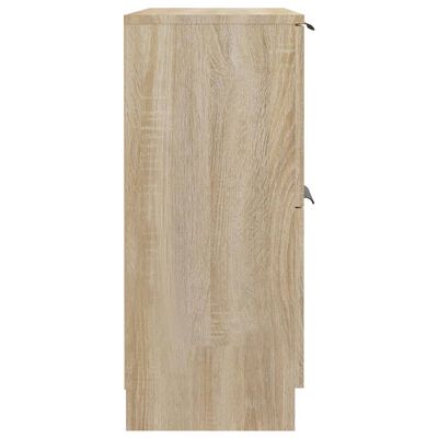 vidaXL Aparador de madera contrachapada color roble Sonoma 60x30x70 cm