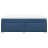 vidaXL Cama box spring con colch&oacute;n tela azul 140x190 cm