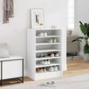 vidaXL Zapatero de madera contrachapada blanco 60x35x92 cm