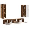 vidaXL Conjunto de mueble de TV Montaje en la pared 3 pcs Madera vieja