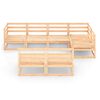 vidaXL Juego de muebles de jard&iacute;n 7 piezas madera maciza de pino
