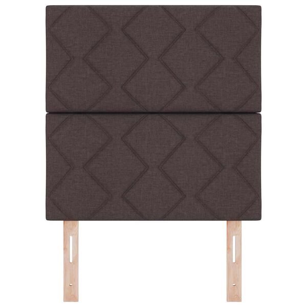 vidaXL Cabecero con cabecera Marr&oacute;n Oscuro 80 cm Cuero sint&eacute;tico