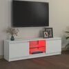 vidaXL Mueble para TV con luces LED blanco 120x30x36 cm