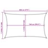 vidaXL Toldo de vela poli&eacute;ster oxford 100% arena 8x5 m