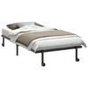 vidaXL Estructura de cama sin colchón plegable negro acero 107x203 cm