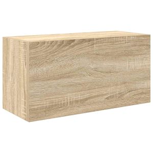 vidaXL Mueble de pared ba&ntilde;o madera ingenier&iacute;a roble Sonoma 60x25x30 cm