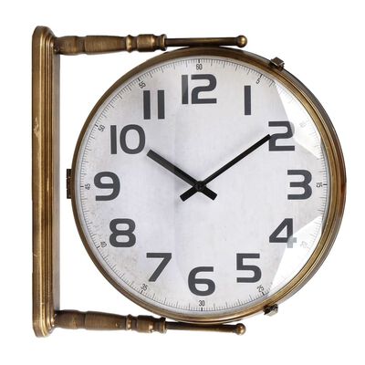 Gifts Amsterdam Reloj de estación Prague metal latón 38x10x38 cm