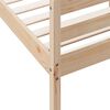 vidaXL Estructura de cama sin colchón madera de pino blanca 140x200 cm