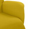 vidaXL Sill&oacute;n reclinable con reposapi&eacute;s terciopelo amarillo