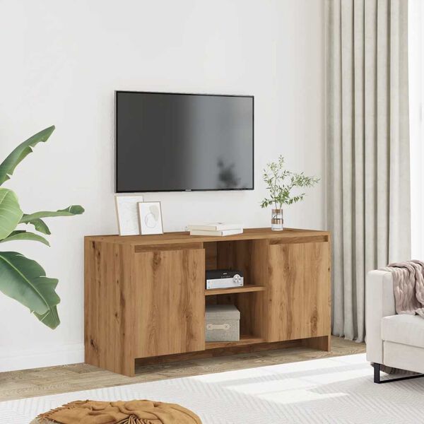 vidaXL Mueble de TV madera ingenier&iacute;a roble artesanal 102x37,5x52,5cm