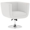 vidaXL Taburete de bar cuero sint&eacute;tico blanco