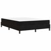 vidaXL Cama tipo Box Spring con colch&oacute;n Negro 160 x 200 cm tela
