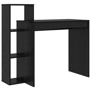 vidaXL Escritorio Roble Negro Madera de ingenier&iacute;a 100 x 40 x 90 cm